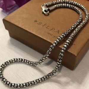 Silpadas Popcorn Rope 925 sterling silver necklace